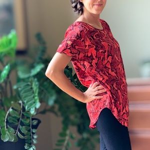 Michael Kors Snake/reptile print short sleeve top